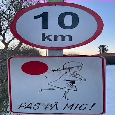 Pas på mig skilt